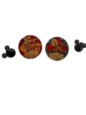 Euro Disney Minnie Mouse Pluto Astronaut Trading Pin 1992 Disneyland Paris